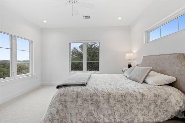 Bedroom, Interior, Recessed Lighting