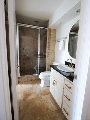 Bathroom, Glass Shower, Interior