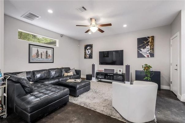 Interior, Living room, Recessed Lighting