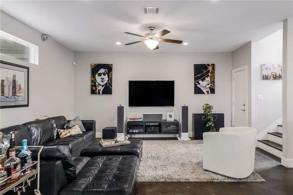 Interior, Living room, Recessed Lighting