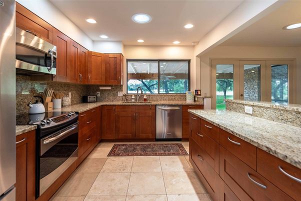 Interior, Kitchen, Recessed Lighting, Stainless Steel Appliances