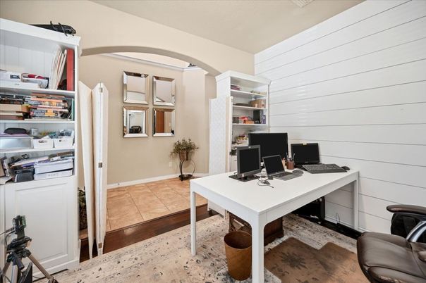 Home Office, Interior, Wood Texture Flooring