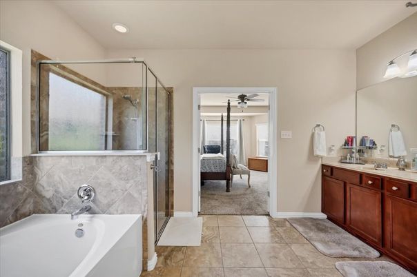 Bathroom, Bedroom, Glass Shower, Interior, Recessed Lighting