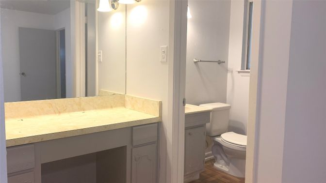 Bathroom, Interior, Wood Texture Flooring