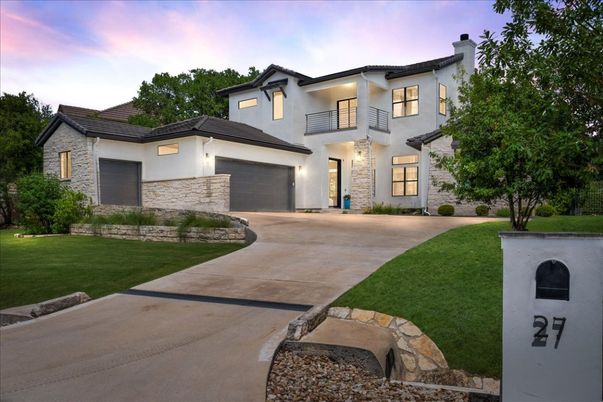 Attached, Backyard, Exterior, Facade, Mediterranean