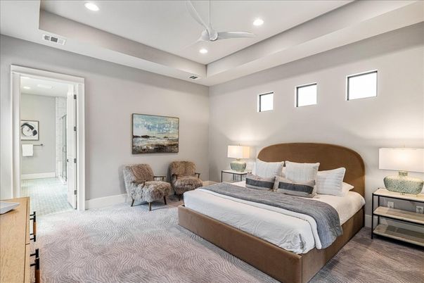 Bedroom, Interior, Recessed Lighting