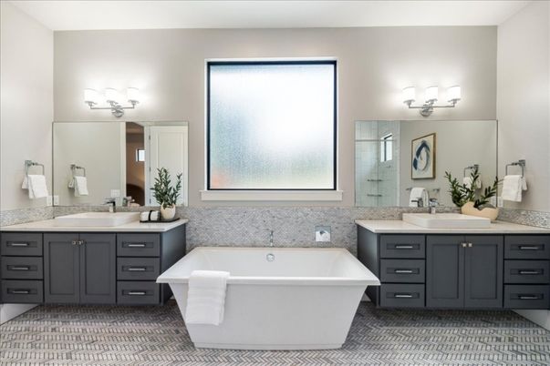 Bathroom, Dual Sink Vanities, Free Standing Baths, Interior