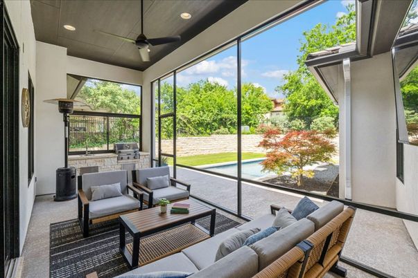 Interior, Living room, Recessed Lighting, Sun Room