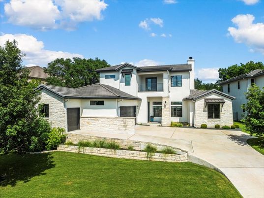 Attached, Backyard, Exterior, Facade, Mediterranean
