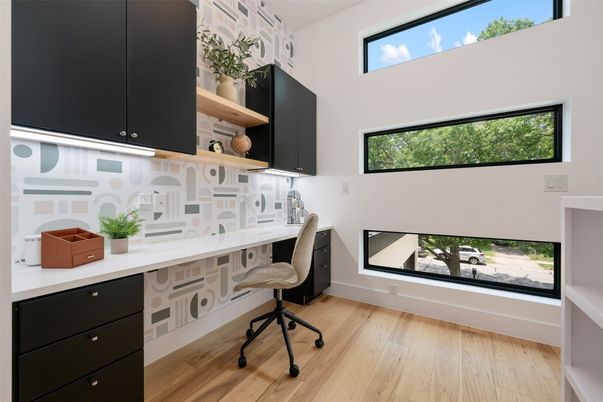 Home Office, Interior, Wood Texture Flooring
