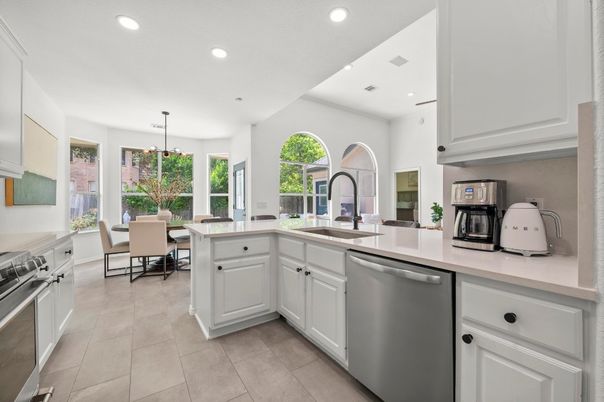 Dining room, Interior, Kitchen, Recessed Lighting, Stainless Steel Appliances