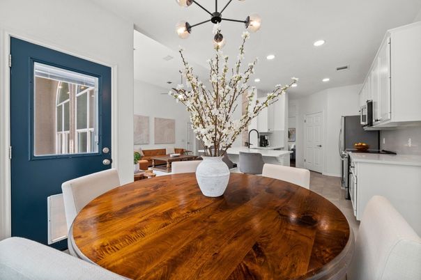 Dining room, Interior, Kitchen, Pendant Lights, Recessed Lighting