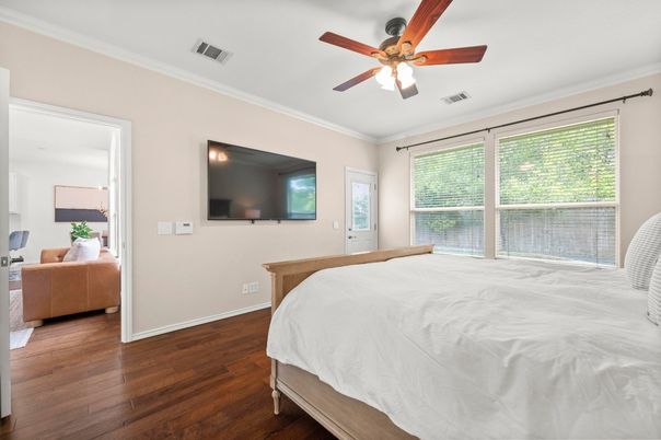 Bedroom, Interior, Wood Texture Flooring
