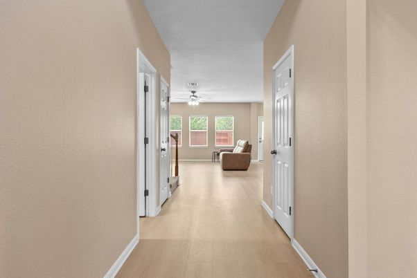 Interior, Recessed Lighting, Wood Texture Flooring