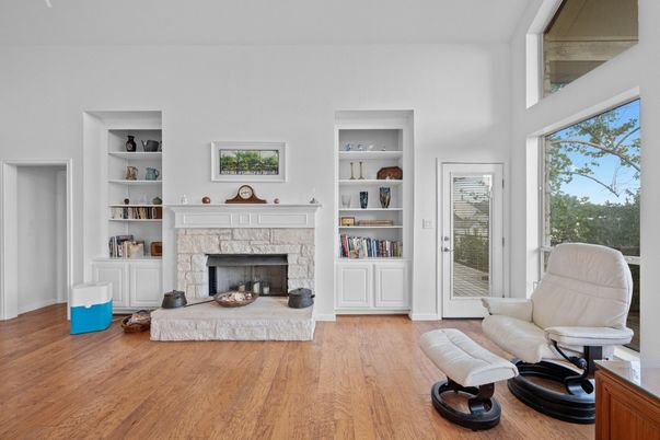 Fireplace, Interior, Wood Texture Flooring