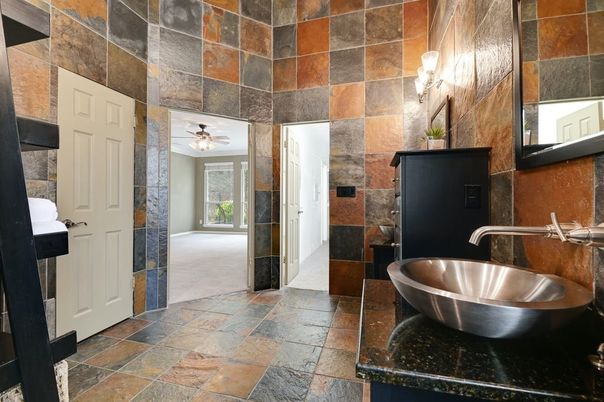 Bathroom, Interior, Stone Walls