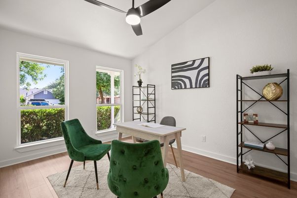Home Office, Interior, Wood Texture Flooring