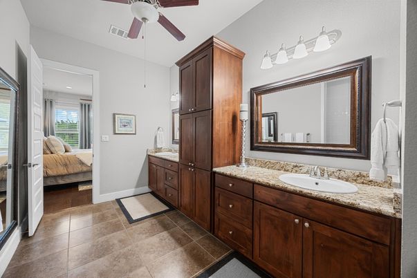 Bathroom, Bedroom, Dual Sink Vanities, Interior, Recessed Lighting