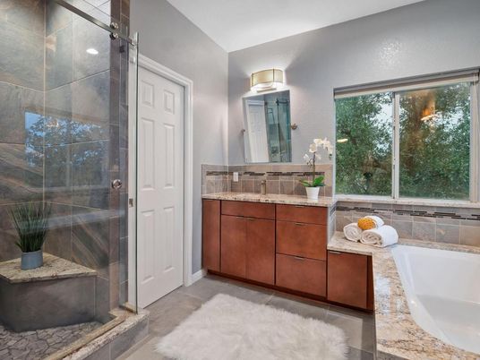 Bathroom, Dual Sink Vanities, Glass Shower, Interior