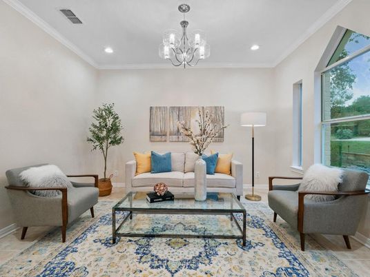 Chandelier, Interior, Living room, Recessed Lighting