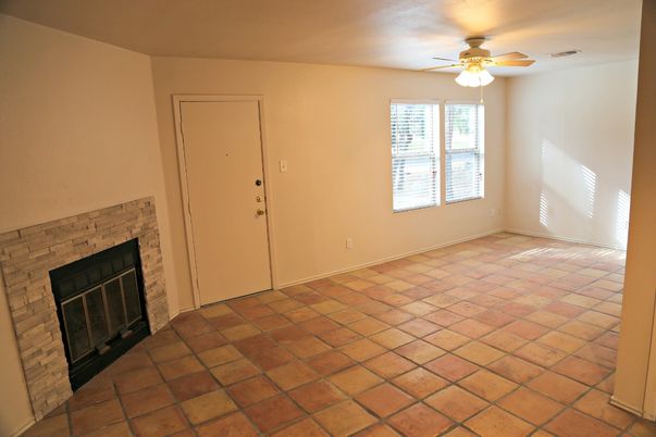 Empty room, Fireplace, Interior
