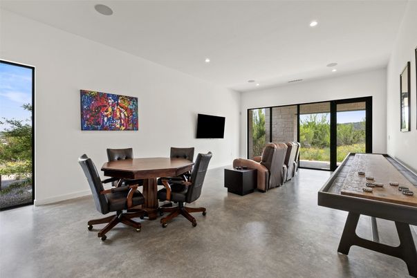 Dining room, Game Room, Interior, Recessed Lighting