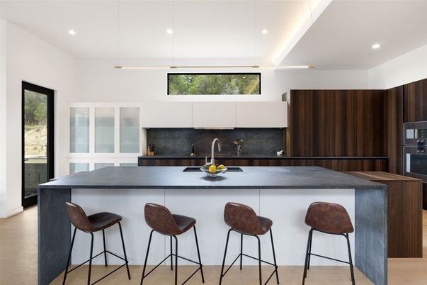 Interior, Kitchen, Pendant Lights, Recessed Lighting, Stainless Steel Appliances