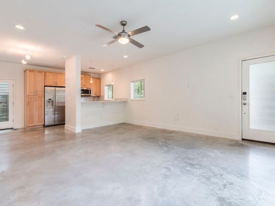 Empty room, Interior, Kitchen, Recessed Lighting