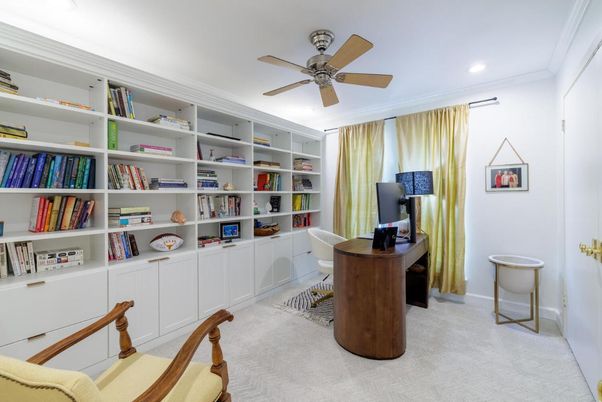 Home Office, Interior, Recessed Lighting