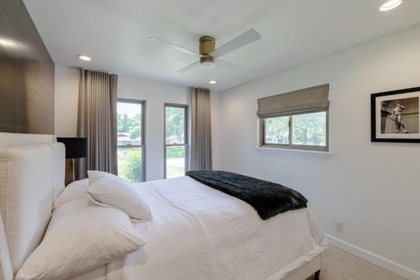 Bedroom, Interior, Recessed Lighting