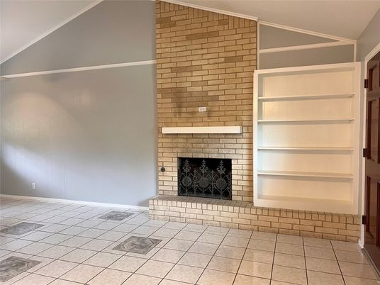 Empty room, Fireplace, Interior, Stone Walls