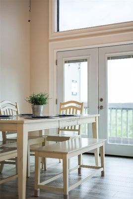 Dining room, Interior, Wood Texture Flooring