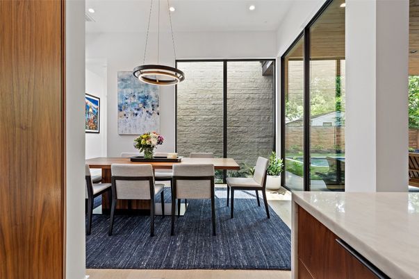 Dining room, Interior, Pendant Lights, Recessed Lighting