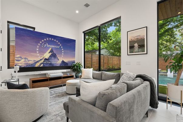 Interior, Living room, Recessed Lighting