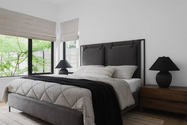 Bedroom, Interior, Wood Texture Flooring