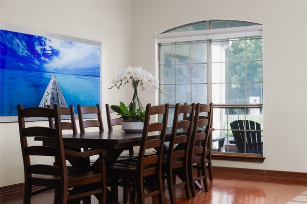 Dining room, Interior, Wood Texture Flooring