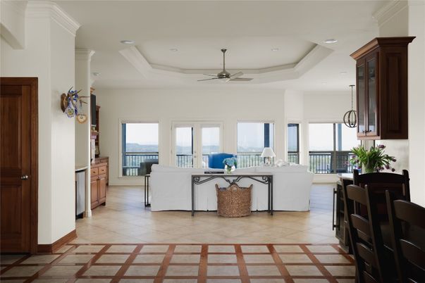 Interior, Living room, Recessed Lighting