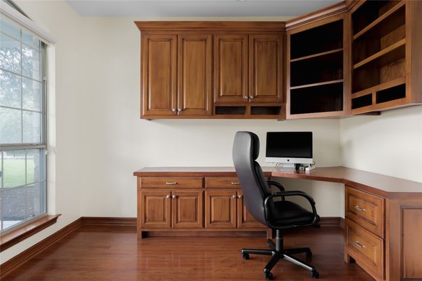Home Office, Interior, Wood Texture Flooring