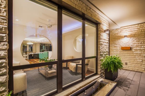 Interior, Stone Walls, Wood Texture Flooring