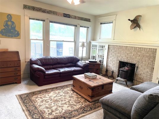 Fireplace, Interior, Living room, Stone Walls