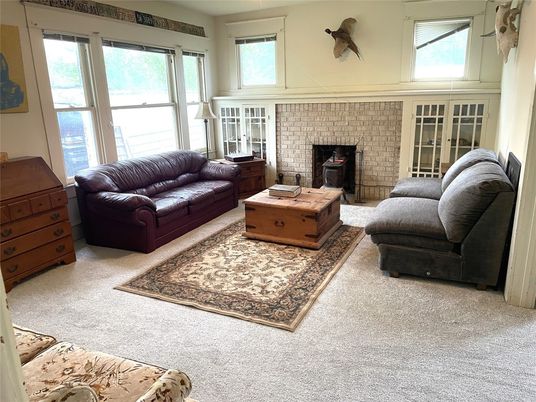 Fireplace, Interior, Living room, Stone Walls