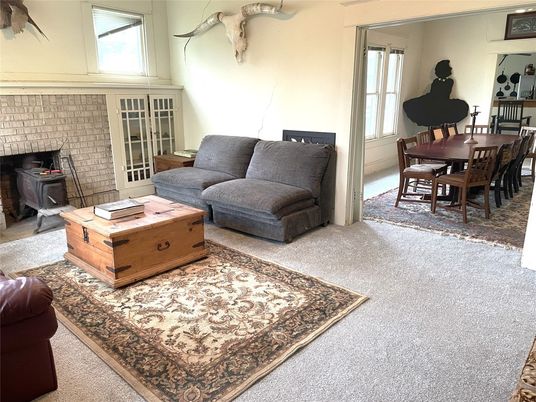 Dining room, Fireplace, Interior, Living room, Piano