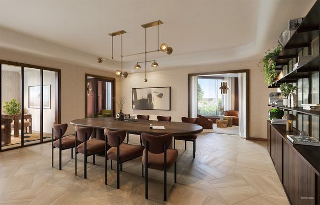 Dining room, Interior, Pendant Lights