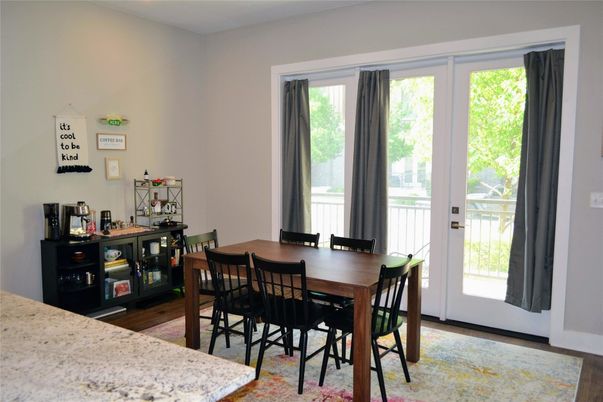 Dining room, Interior, Wood Texture Flooring