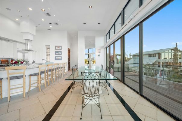Dining room, Interior, Kitchen, Recessed Lighting