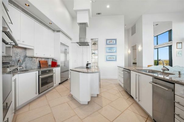 Interior, Kitchen, Recessed Lighting, Stainless Steel Appliances