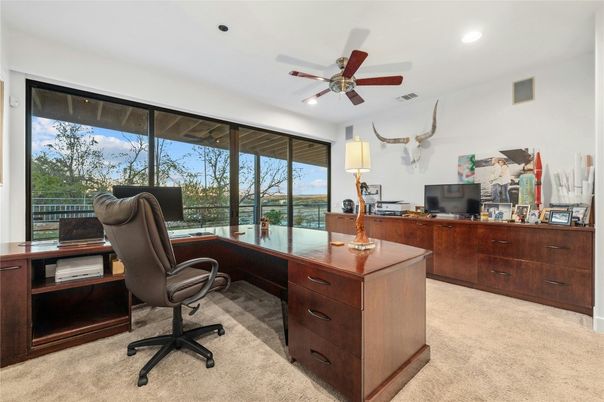 Home Office, Interior, Recessed Lighting