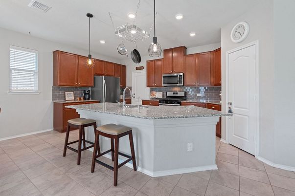 Interior, Kitchen, Pendant Lights, Recessed Lighting, Stainless Steel Appliances