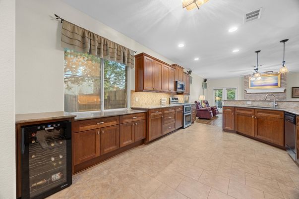 Interior, Kitchen, Pendant Lights, Recessed Lighting, Stainless Steel Appliances
