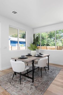 Dining room, Interior, Wood Texture Flooring